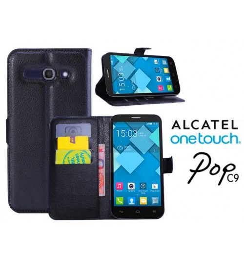 Alcatel OneTouch POP C9 case wallet leather case