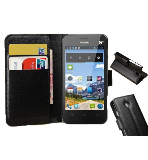 Huawei Y330 wallet leather case+combo