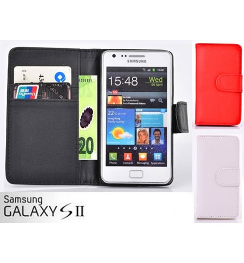 samsung galaxy s2 case wallet leather case+combo