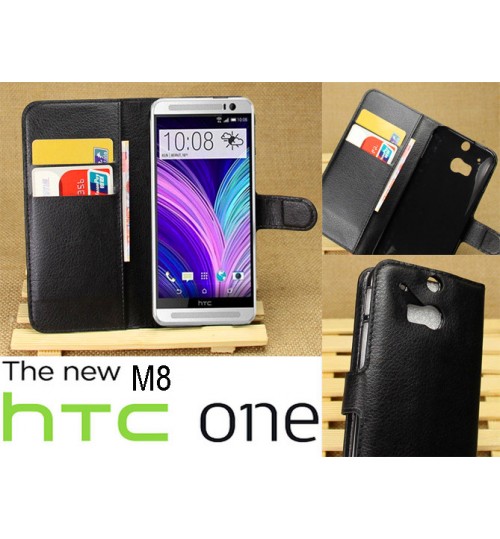 HTC ONE M8 case wallet leather case