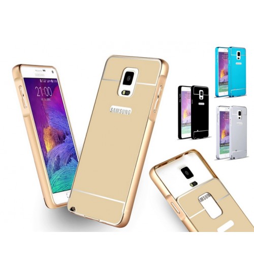 Galaxy Note 4 Slim Metal bumper w back case+Combo