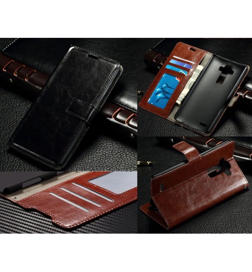 LG G4 vintage leather wallet case+Pen