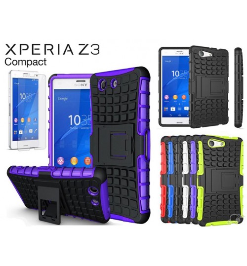 Sony Z3 Compact Case HV Duty Hybrid Kickstand