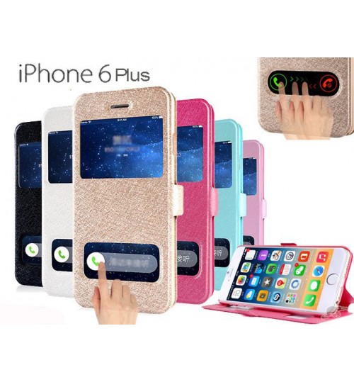 iPhone 6 Plus case luxury view window case+sp