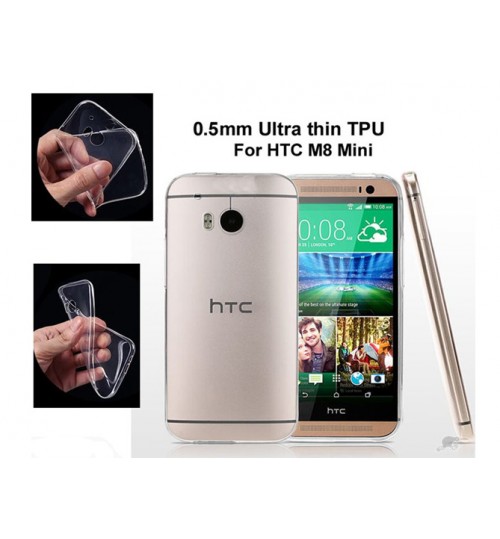 HTC ONE M8 Mini case clear gel Ultra Thin