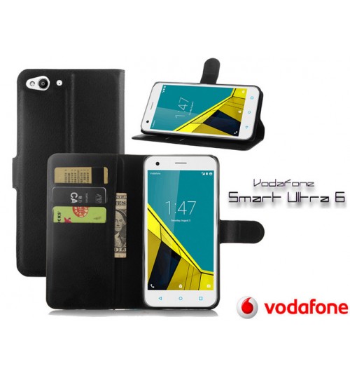 Vodafone Smart Ultra 6 wallet leather case+Pen