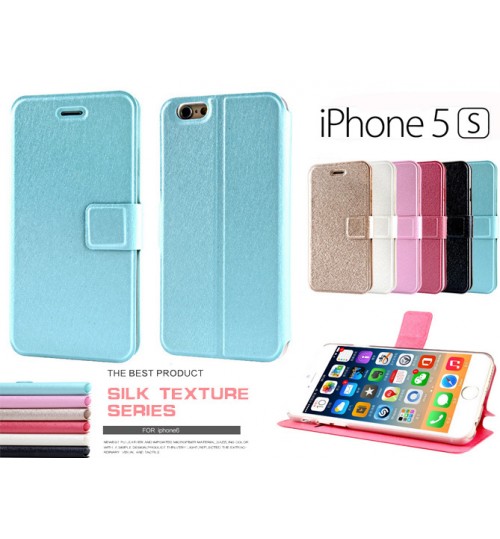 iPhone 5 5s case luxury slim flip case+combo