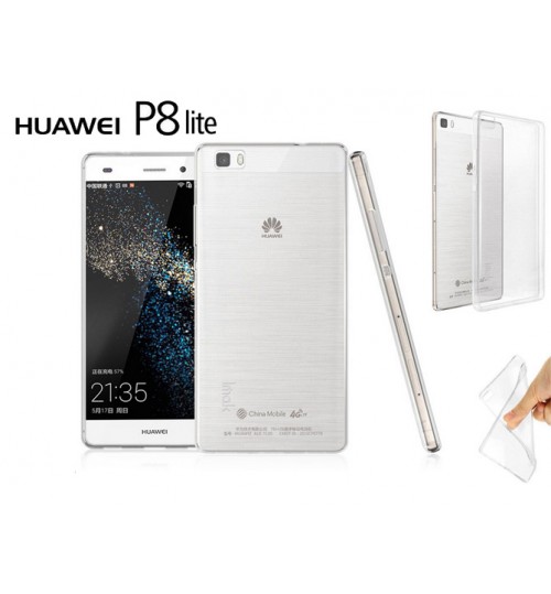 Huawei P8 Lite case clear gel Ultra Thin+Pen