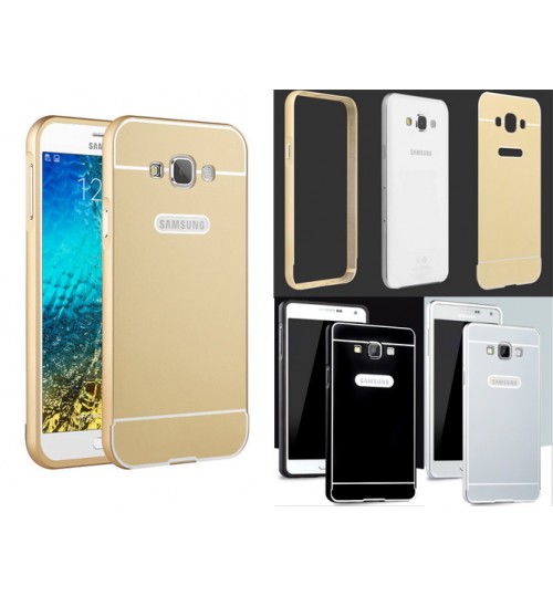 Galaxy E5 Slim Metal bumper w back case+Pen