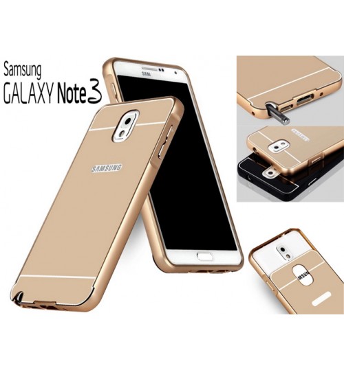 Galaxy Note 3 Slim Metal bumper w back case+Pen