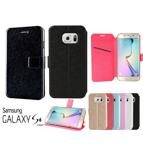 Galaxy S6 edge case luxury slim flip case cover