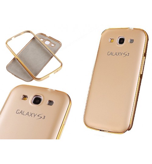 Galaxy S3 Slim Metal bumper w back case+Pen