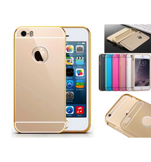 iPhone 5 5s case metal bumper w back case+Combo