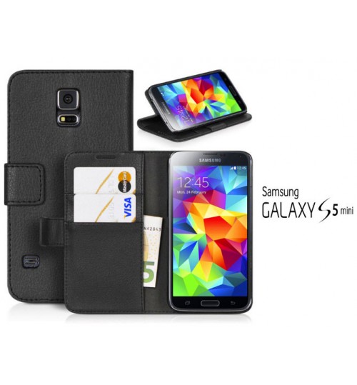 Samsung Galaxy S5 Mini Case Leather Wallet+Combo
