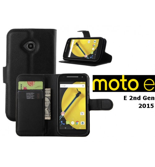 Moto E2 2015 case wallet leather case+Pen