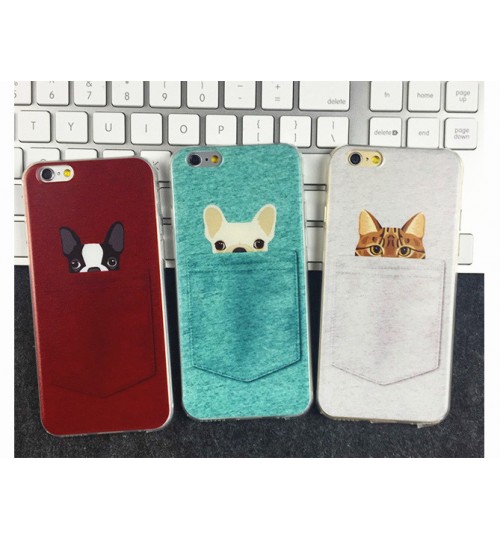 iPhone 6 6s  Case Soft TPU Gel Dogs And Cats