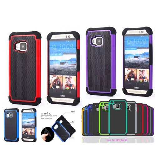 HTC One M9 three-piece heavy duty case