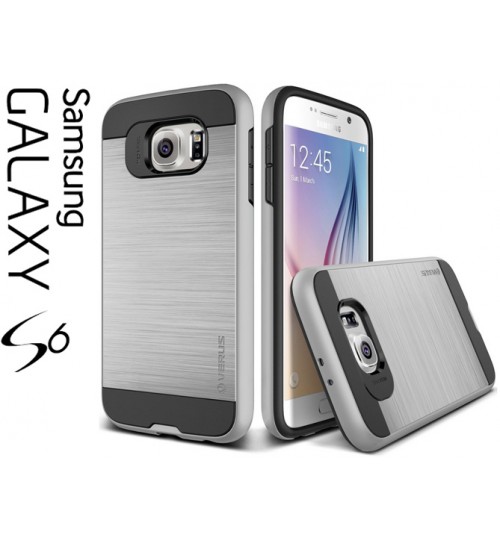 Galaxy S6 impact proof hybrid case brushed+Combo