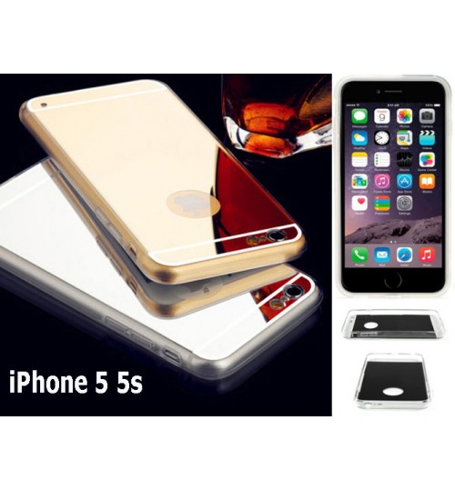 iPhone 5 5S Case Soft Gel TPU Mirror back Case