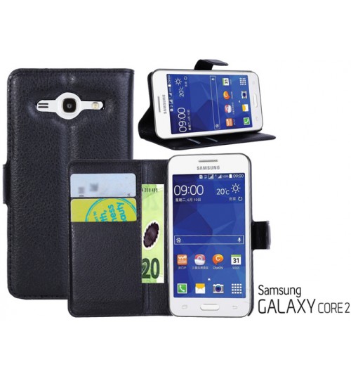 Samsung Galaxy Core 2 case wallet leather case