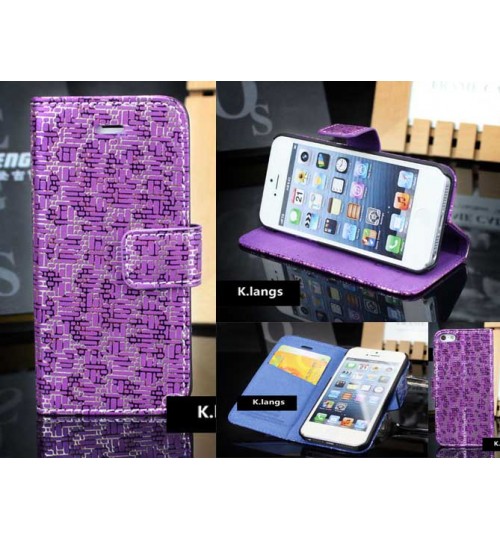 iPhone 5 5s case luxury slim wallet case