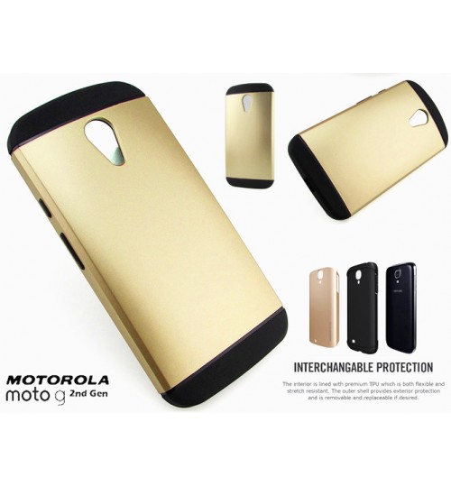 Moto G 2nd Gen G2 Slim Anti-shock hard case+Pen