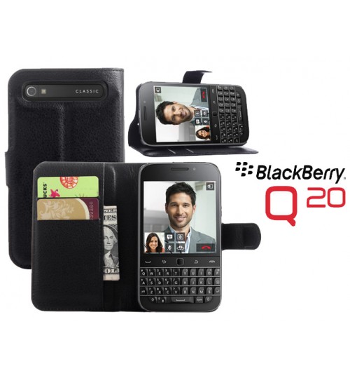 Blackberry Q20 Wallet Leather Case Cover