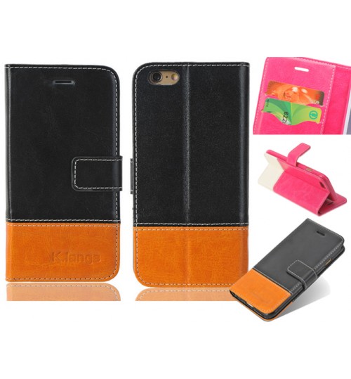 iPhone 6 6s vintage fine leather wallet case cover