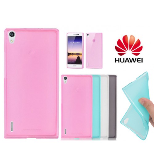 Huawei P7 case TPU Soft Gel Case+Pen