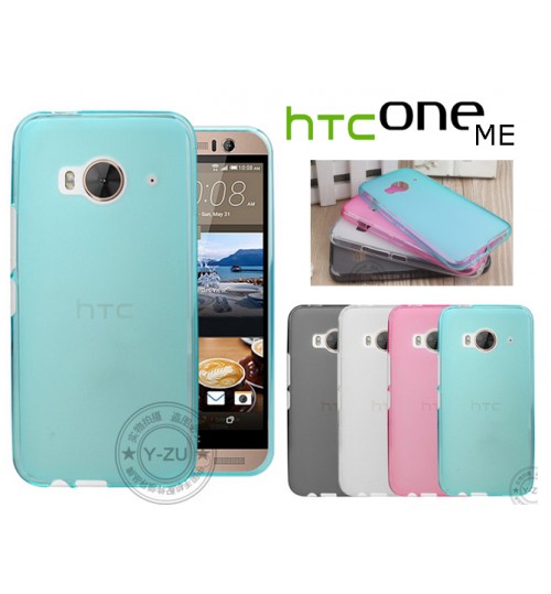 HTC One Me case TPU Soft Gel Case+Pen