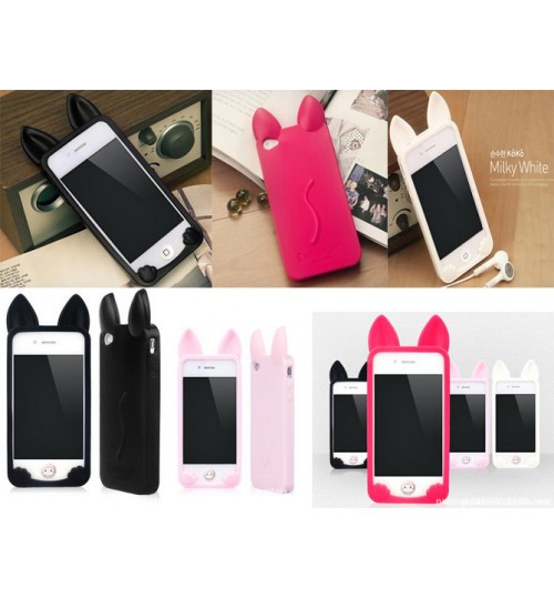 iPhone 5 5s Case Soft TPU Gel Cats Style Cover