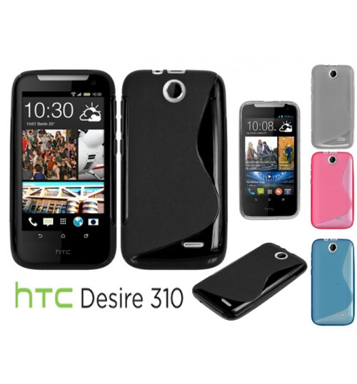 HTC desire 310 case TPU Soft Gel Case+Pen