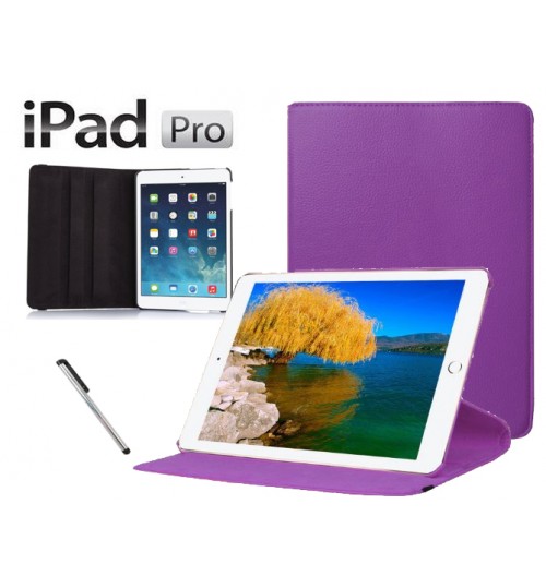 iPad Pro 12.9 inch Leather Flip Case+Pen