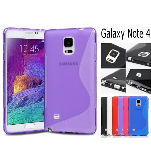 Galaxy Note 4 case TPU gel cover S line+Combo