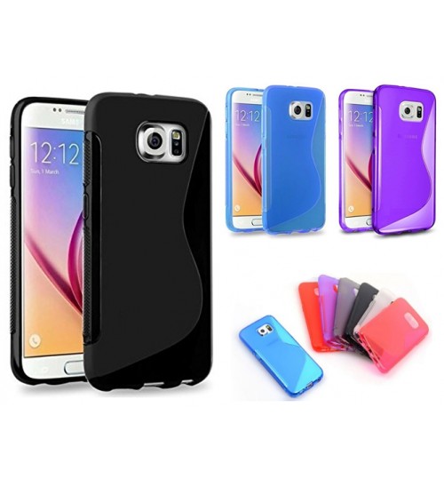 Galaxy S6 case TPU Soft gel cover S line+Combo