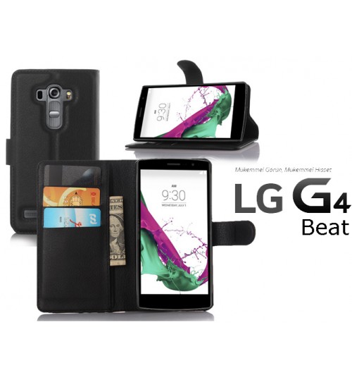LG G4 Beat Wallet leather cover case+Pen