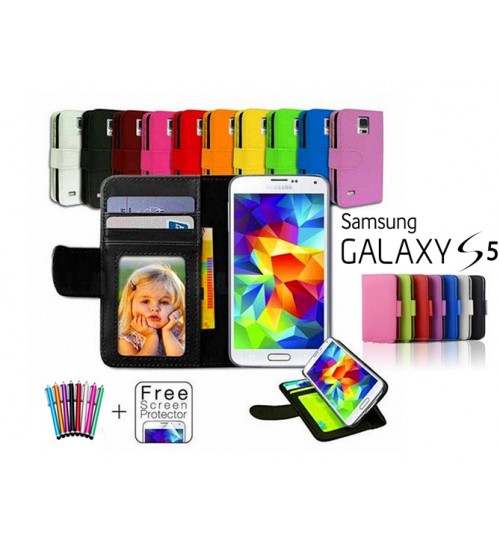 Galaxy S5 wallet leather ID window case