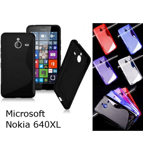 Microsoft Lumia 640XL TPU gel cover S line Case