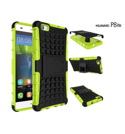 Huawei P8 lite Case Heavy Duty Hybrid Kickstand