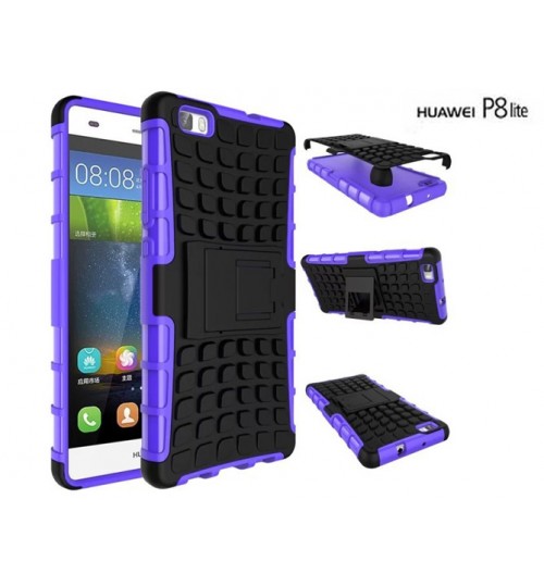 Huawei P8 lite Case Heavy Duty Hybrid Kickstand