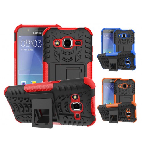 Samsung Galaxy J2 Heavy Duty Hybrid Kickstand Case