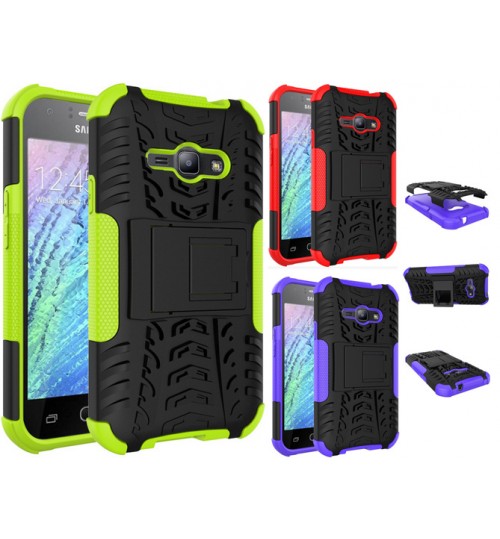 Galaxy J1 Ace  Heavy Duty Hybrid Kickstand Case