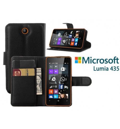 Microsoft Lumia 435 Wallet Leather Case Nokia