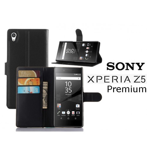 Sony Xperia Z5 Premium Wallet leather cover+combo