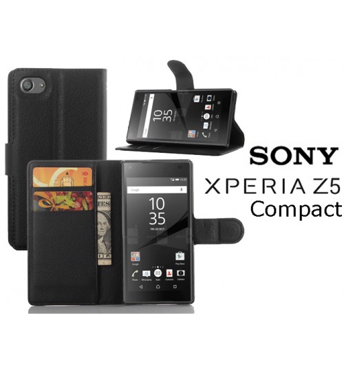 Sony Xperia Z5 Compact Wallet leather cover