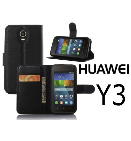 Huawei Y3 lite case wallet leather case cover +Pen