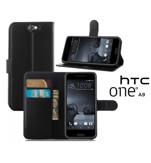 HTC ONE A9 Wallet leather cover+Pen