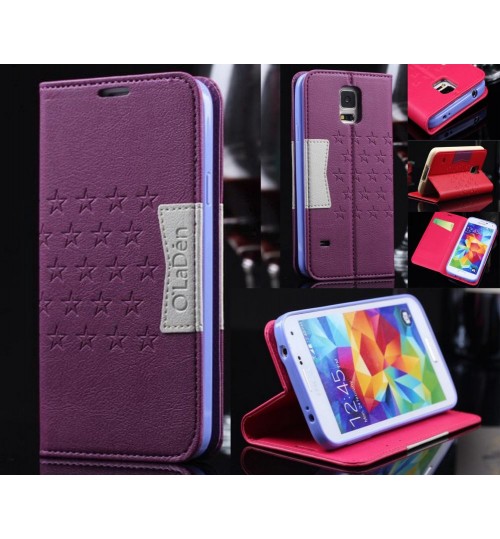 Samsung Galaxy S5  Leather Wallet CASE Combo