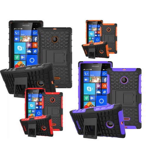 Microsoft Lumia 435 Case Heavy Duty Kickstand case