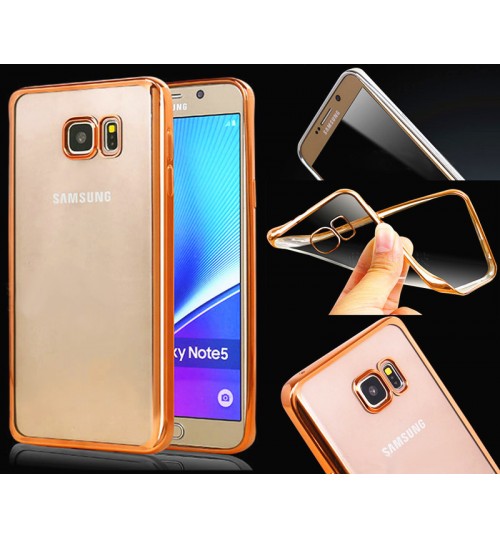 Galaxy Note 5 bumper w clear gel back case